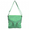 9034 - MINT PU LEATHER CROSS BODY/ SHOULDER BAG